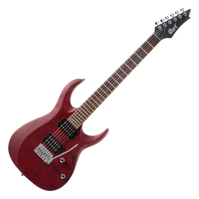 Guitarra Electrica Cort X100 open pore black cherry