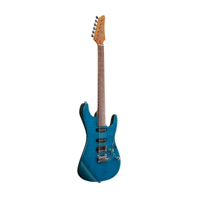 Guitarra Electrica Ibanez Mmn1-tab Martin Miller Signature Transparent Aqua Blue C/estuche