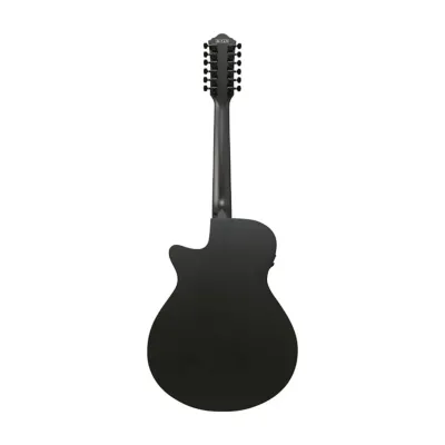 Guitarra Electro Acustica Ibanez Aeg1221-bot 12str Black Out
