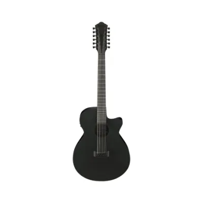 Guitarra Electro Acustica Ibanez Aeg1221-bot 12str Black Out