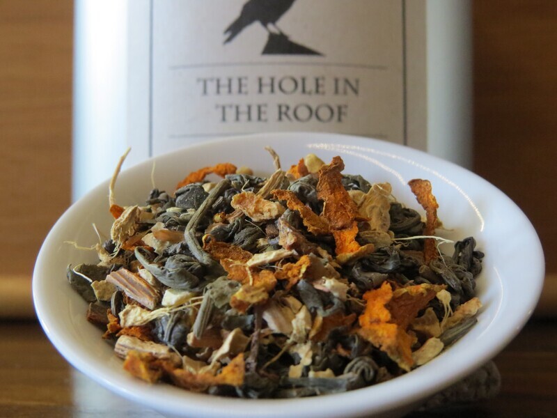 The Hole in the Roof (Organic Lemon Ginger Gunpowder Green Tea)