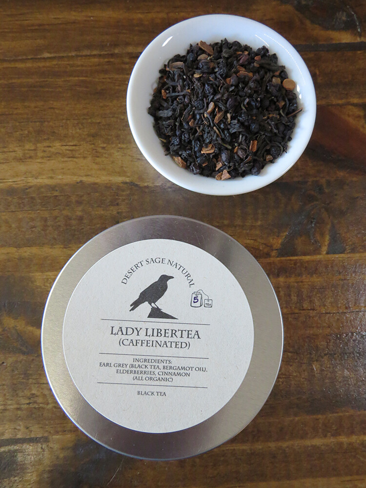 Sale Bin - Lady LiberTea (Caffeinated) - 5 teabag sample - Tin