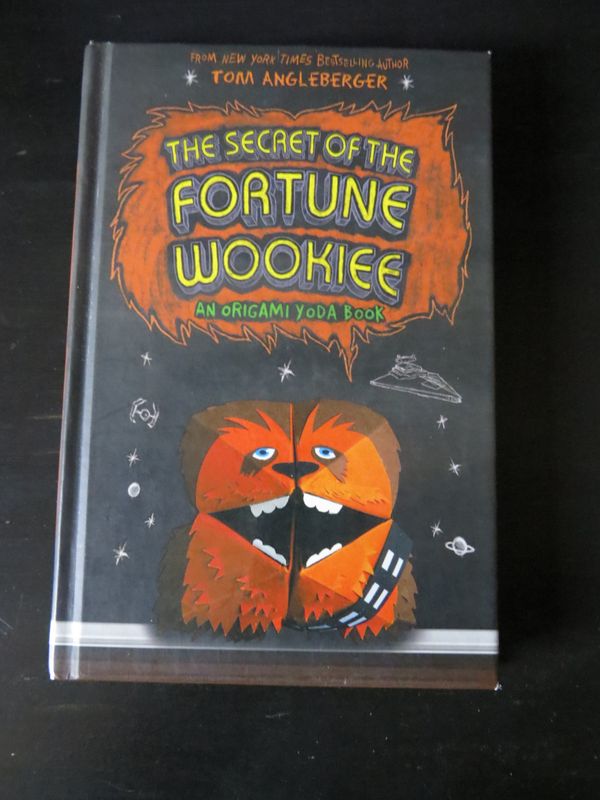 The cover of the hardcover version of The Secret of the Fortune Wookiee by Tom Angleberger