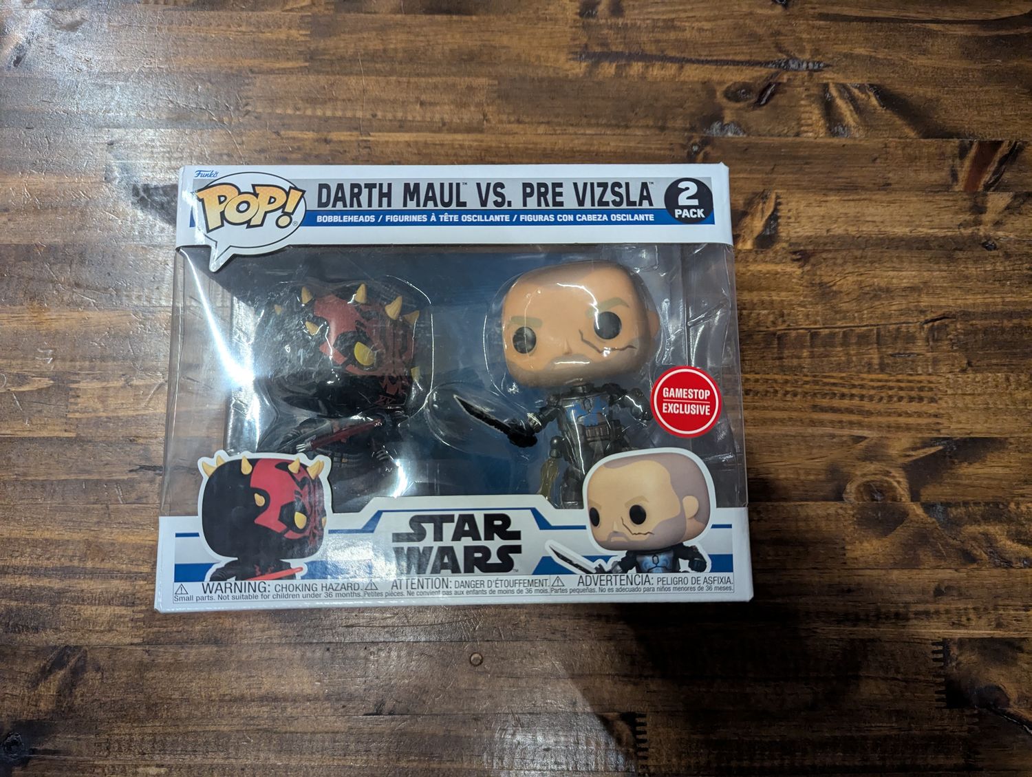 Darth Maul and Pre Vizsla FunkoPop Pairing