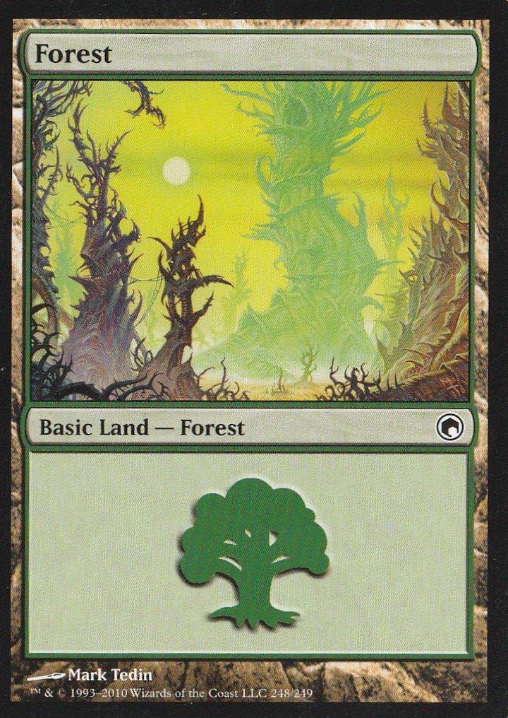 Magic the Gathering Forest Land.