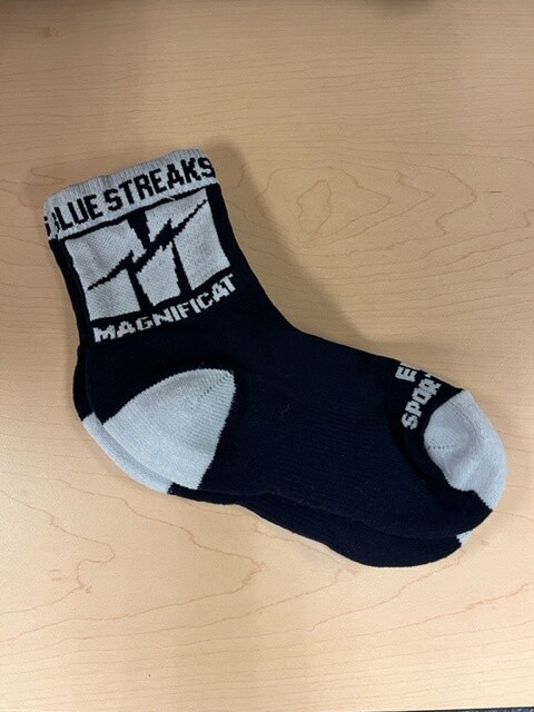 High Ankle Sports Sock, Color: Navy, Size: Medium