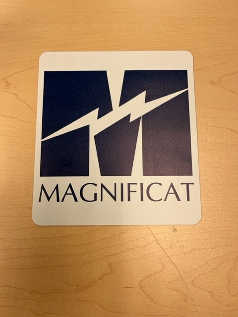 Blue Streak M Car Magnet, large
