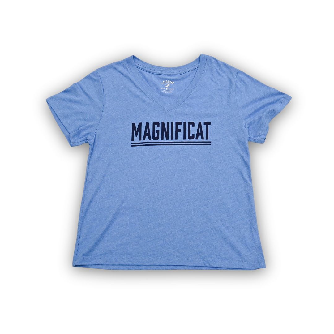 Intramural Boyfriend V Tee, Color: Heather Power Blue, Size: Small