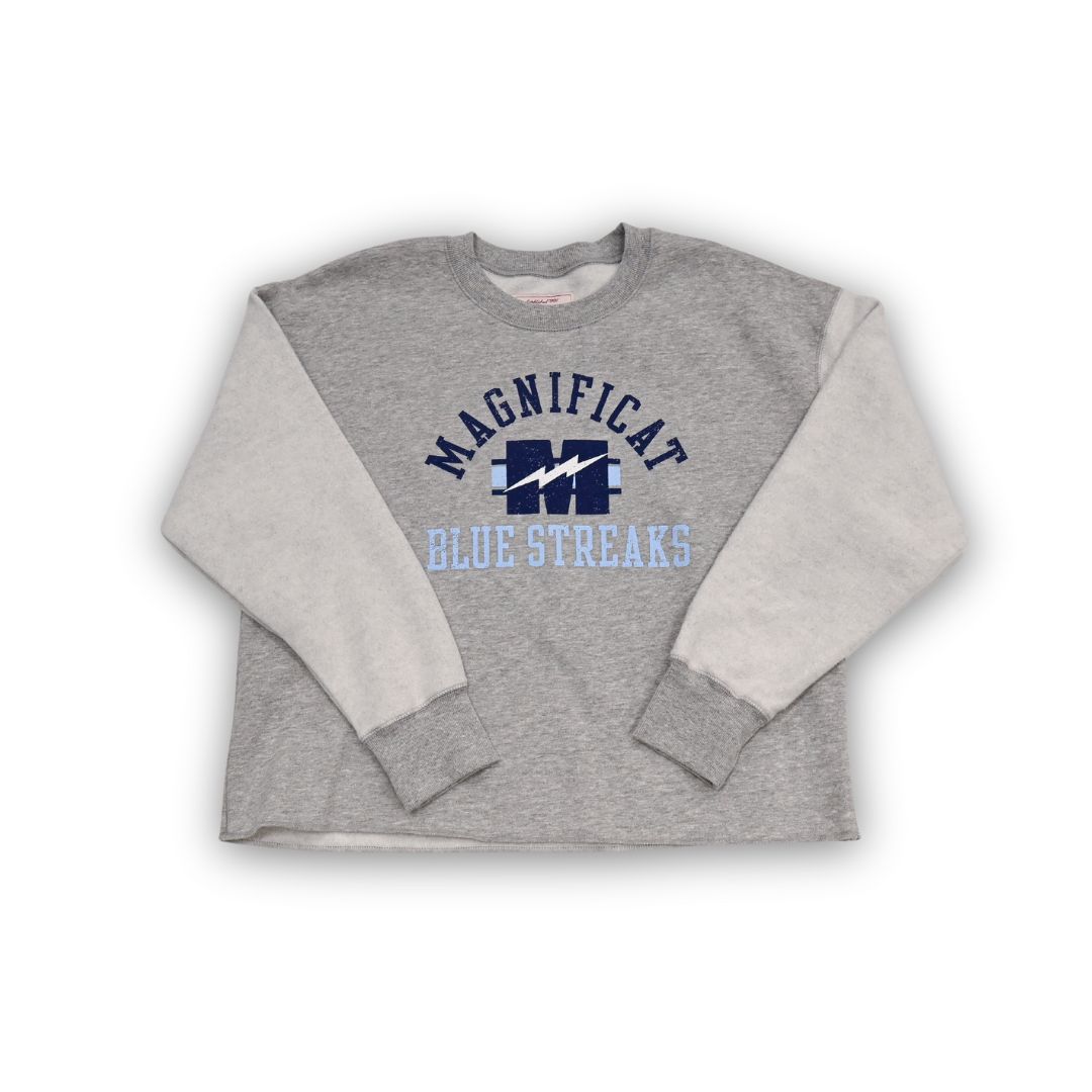 Reverse Fleece Oversized Mini, Color: Steel Grey, Size: Small