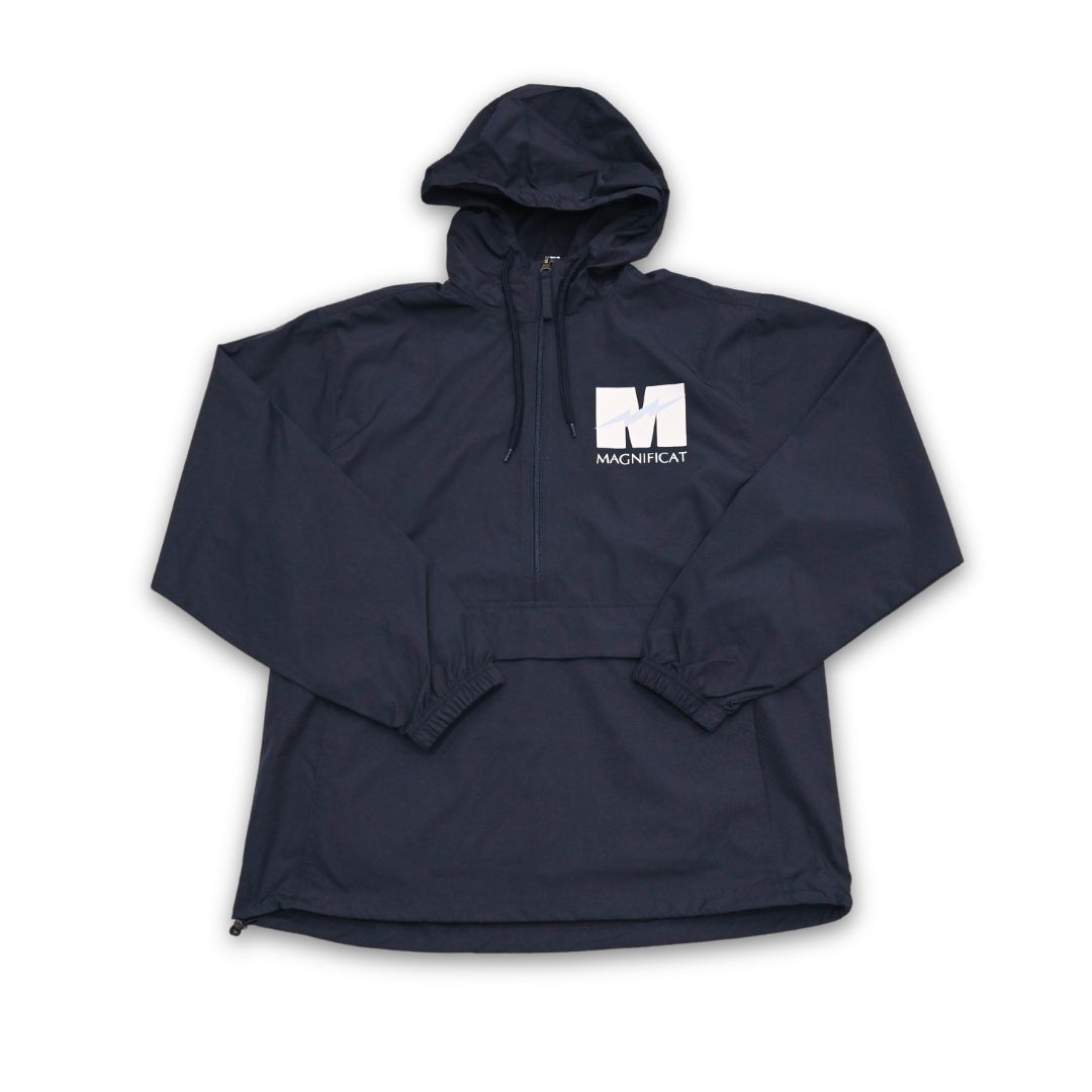 Unisex Packable Anorak, Color: Navy, Size: XSmall