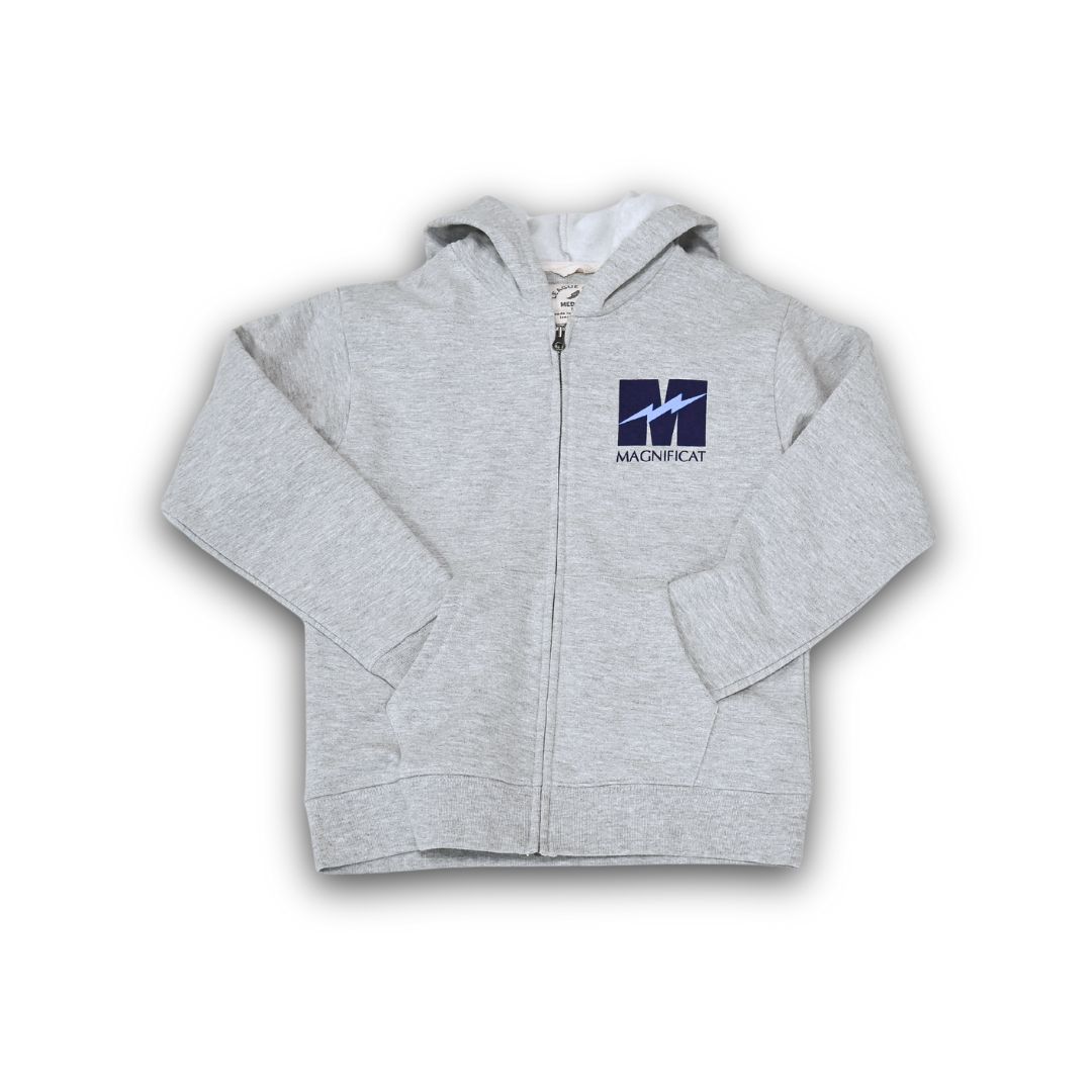 Essential Fleece Youth Full Zip, Color: Classic Oxford, Size: Small