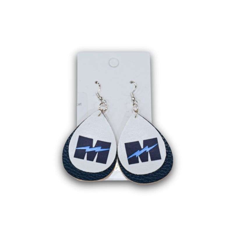M logo Earrings