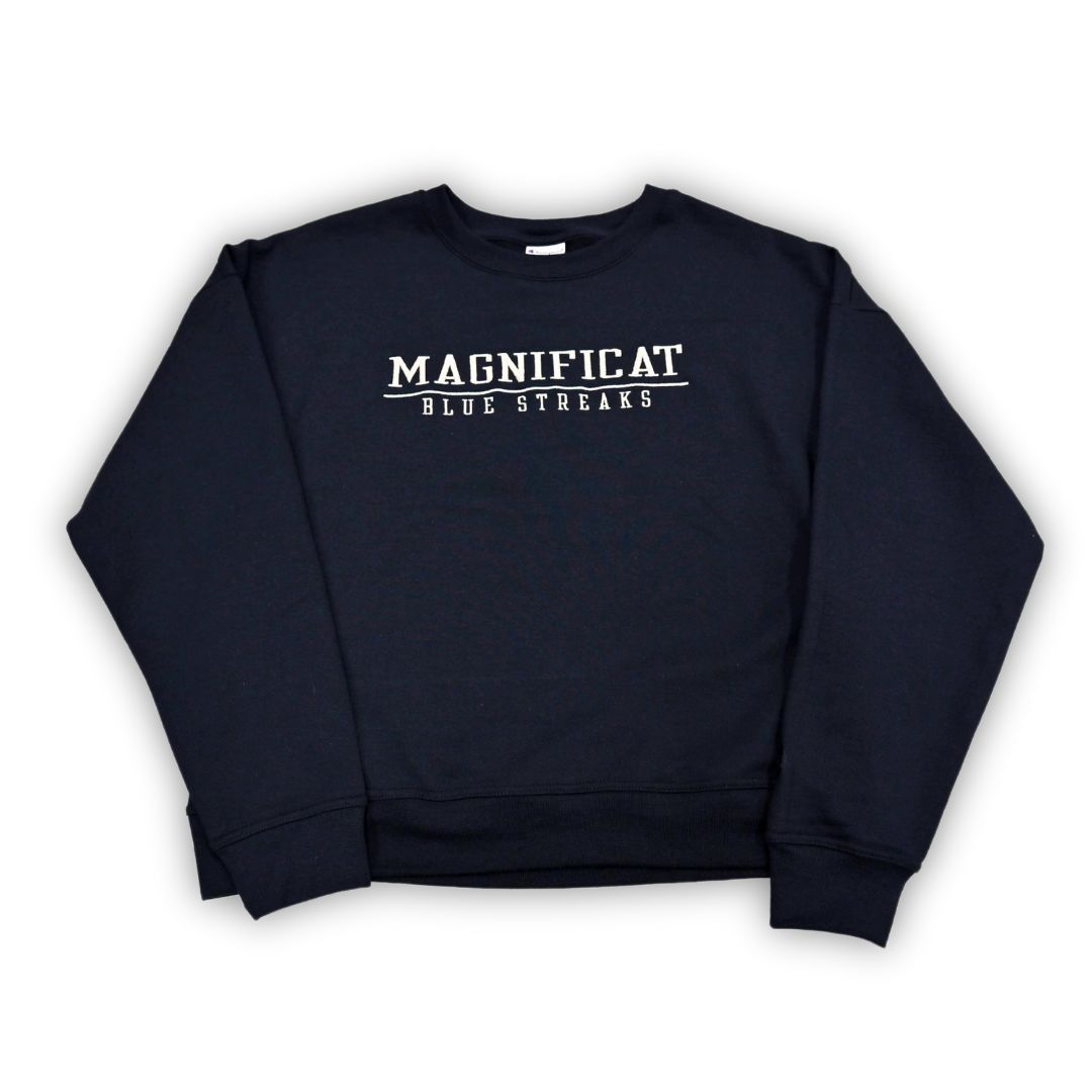 Women&#39;s PB Fleece Crew, Color: Navy | Dark Silver, Size: XSmall