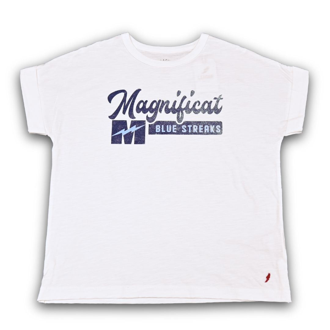 Magnificat Women&#39;s  T-Shirt, Size: Small, Color: White