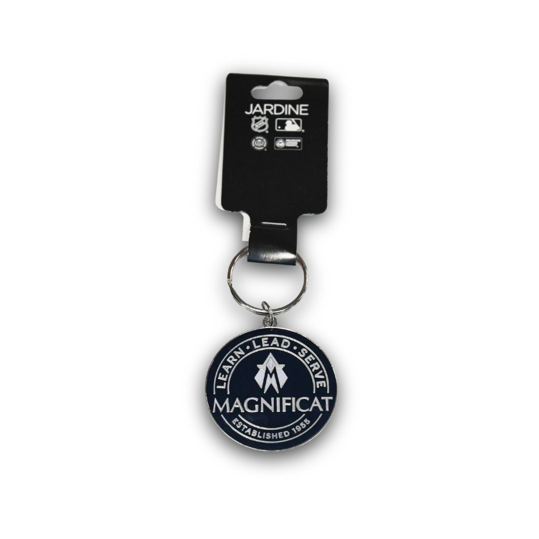 Learn Lead Serve Brass Keychain