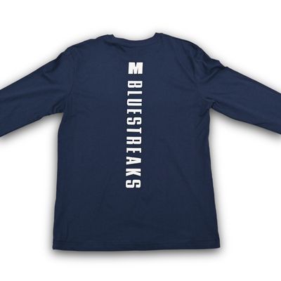Blue Streaks Long Sleeve T-Shirt
