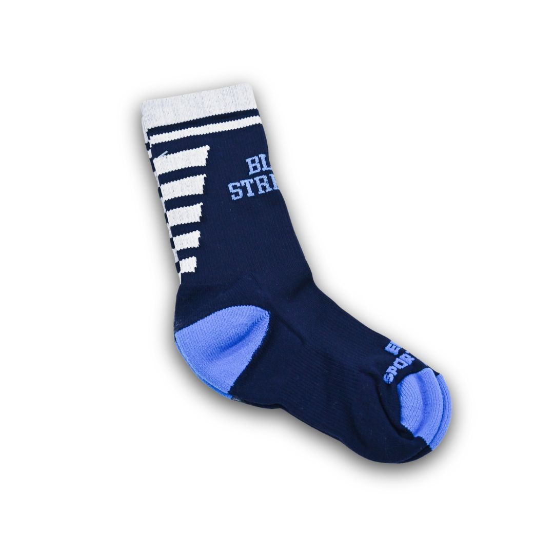 V-Cut Sports Sock, Color: Navy, Size: Small