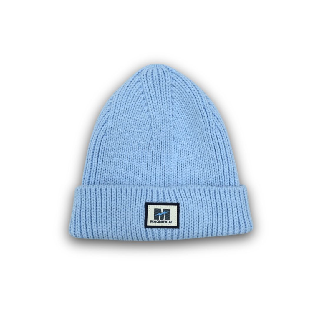 Ribbed Beanie Hat M/Patch
