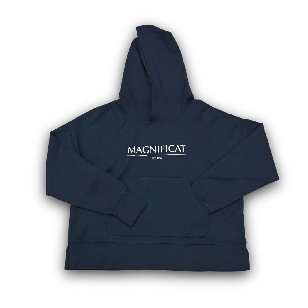 Cotton Cashmere Hoodie, Color: Navy, Size: Small