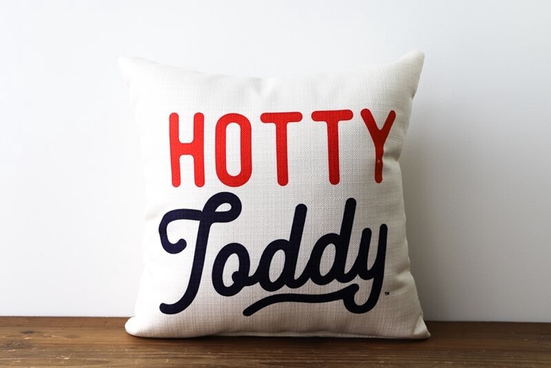Hotty Toddy Heritage Pillow + Red Piping