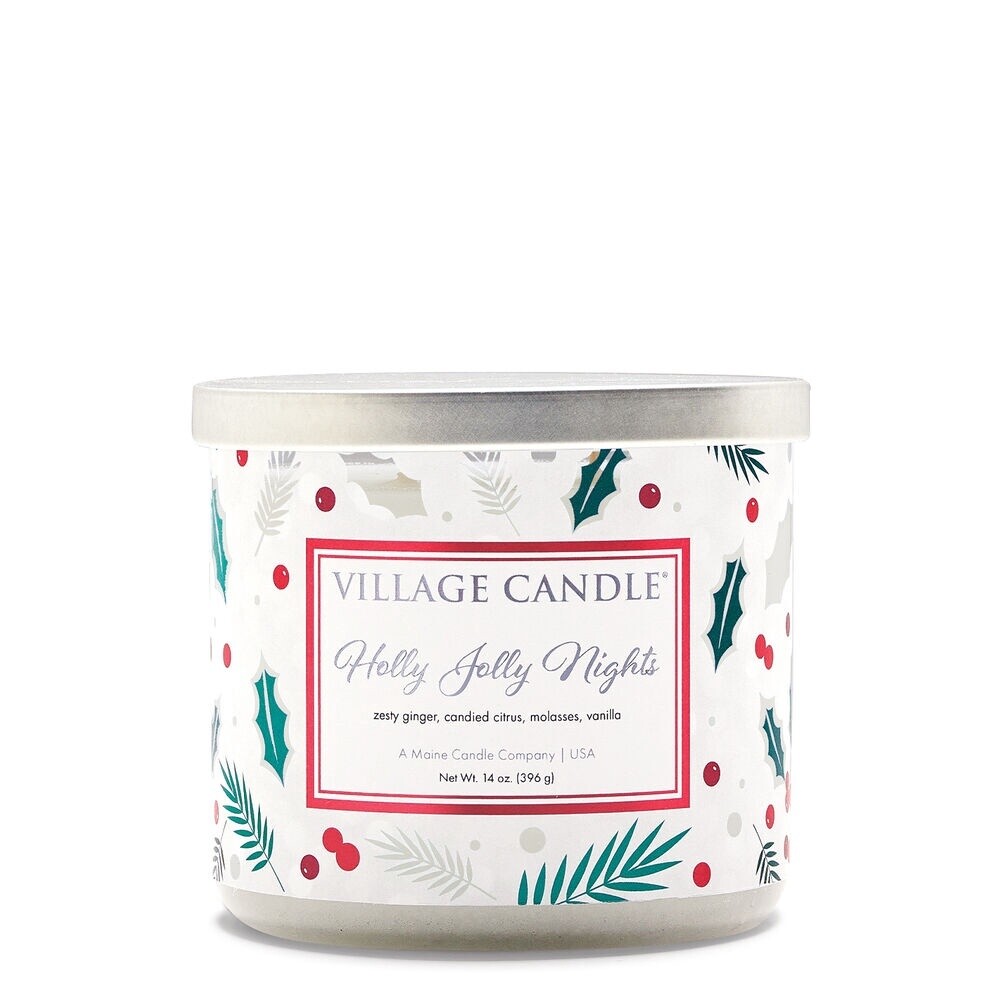 Holly Jolly Nights Candle