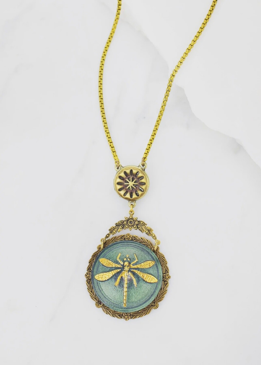 Bohemian Dragonfly Necklace
