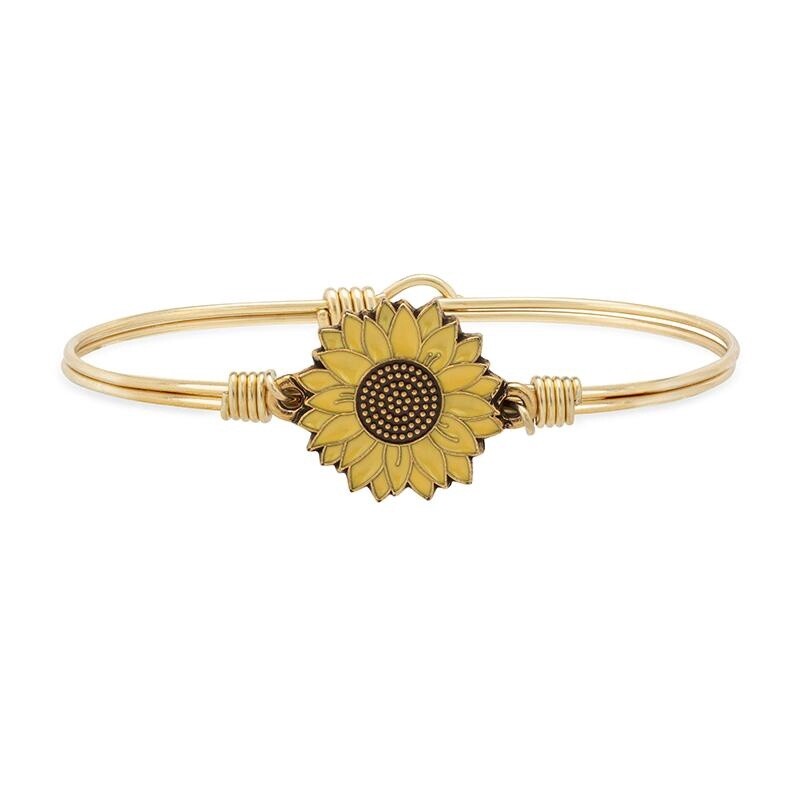 Sunflower Bangle Bracelet