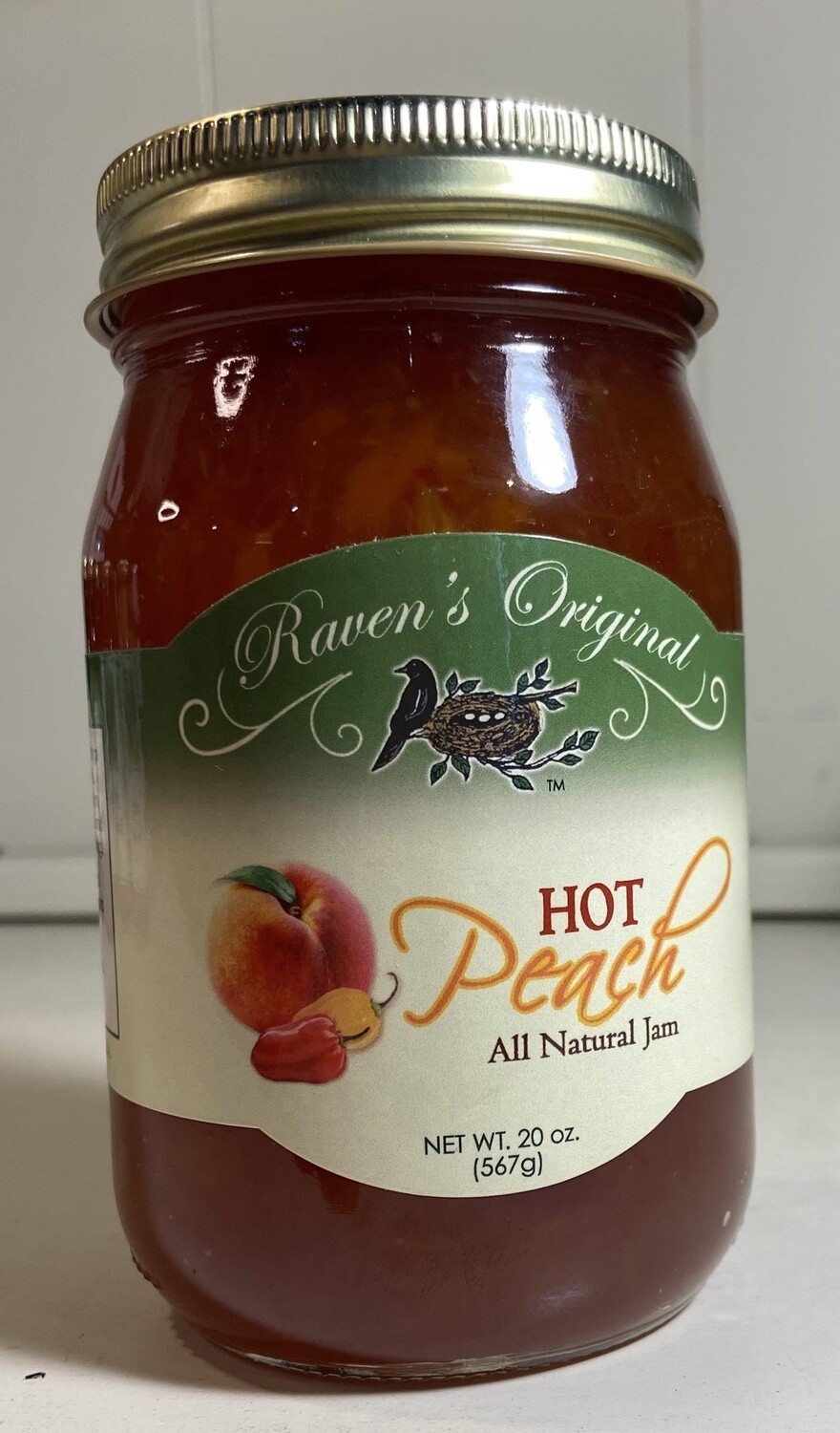Raven's Original Hot Peach All Natural Jam