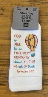 Ephesians 3:20 Socks