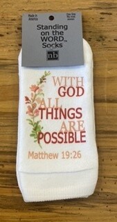 Matthew 19:26 Socks