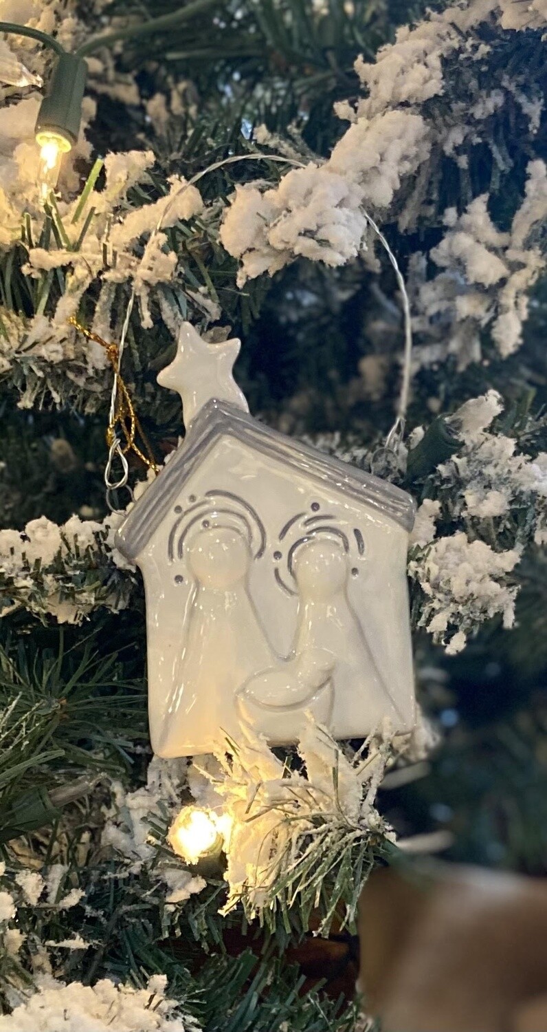 Holy Family Scene Ornament