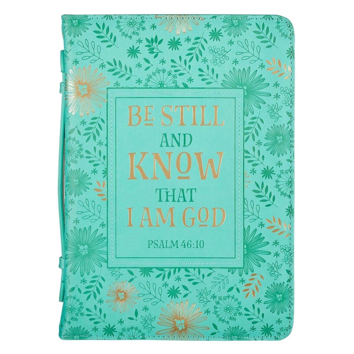 Psalms 46:10 Turquoise Bible Cover
