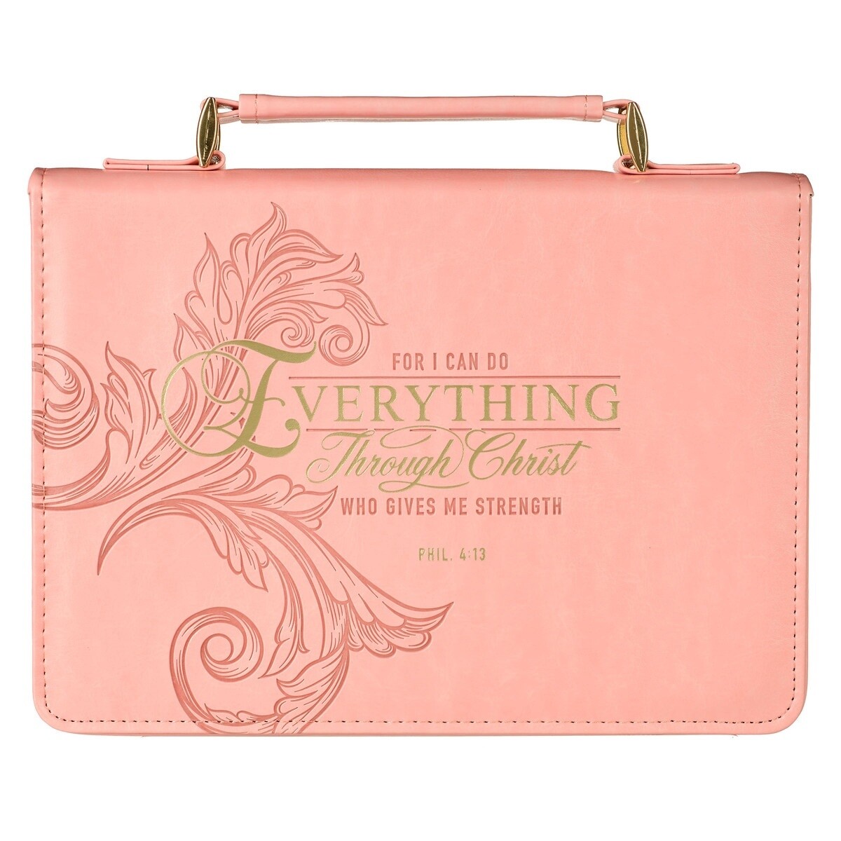 Philippians 4:13 Pink Bible Cover
