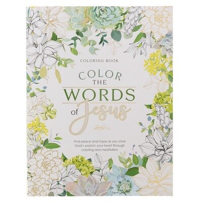 Color The Words Of Jesus Coloring Book