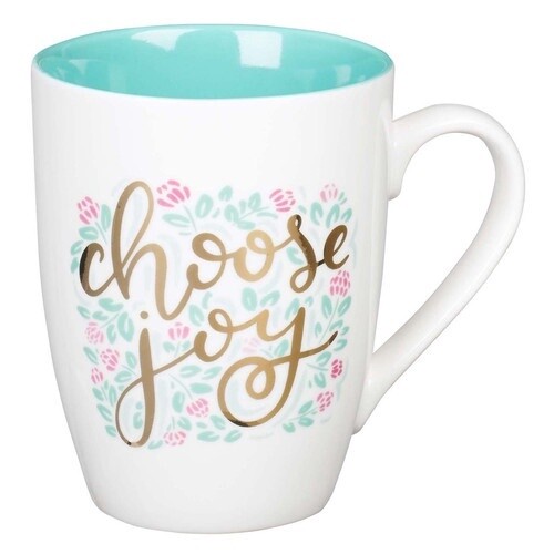 Choose Joy Floral Coffee Mug