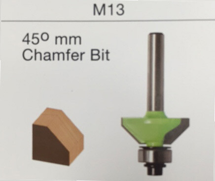 45° Chamfer Edgeband Trimmer Bit