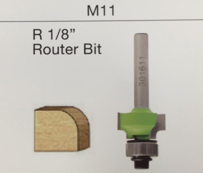 1/8&quot; Roundover Edgeband Trimmer Bit