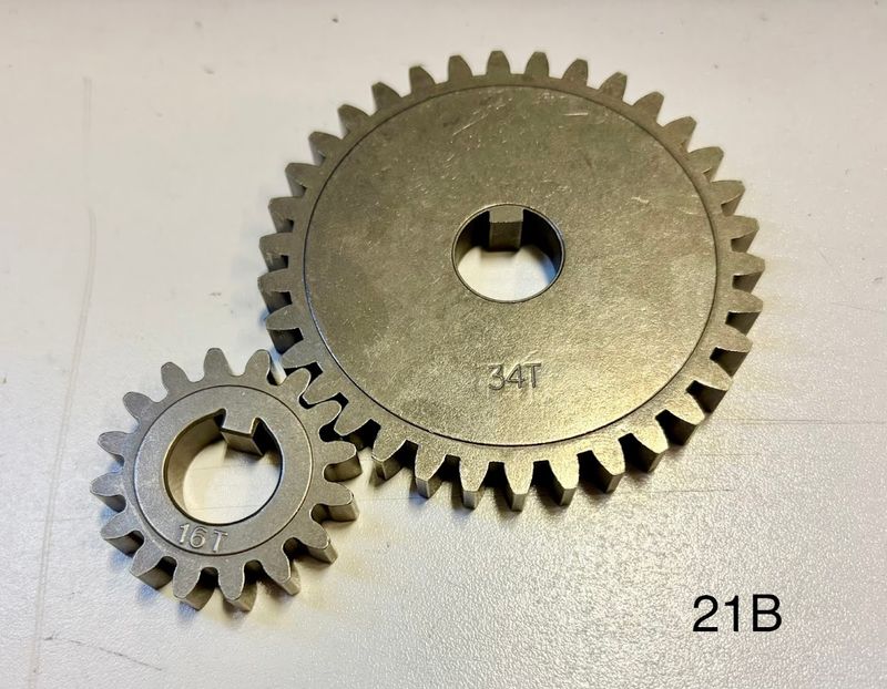 Gear Set (16T/34T) for 1/4HP Feeder
