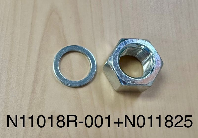 Nut and Washer for Spindles on DC Feeders