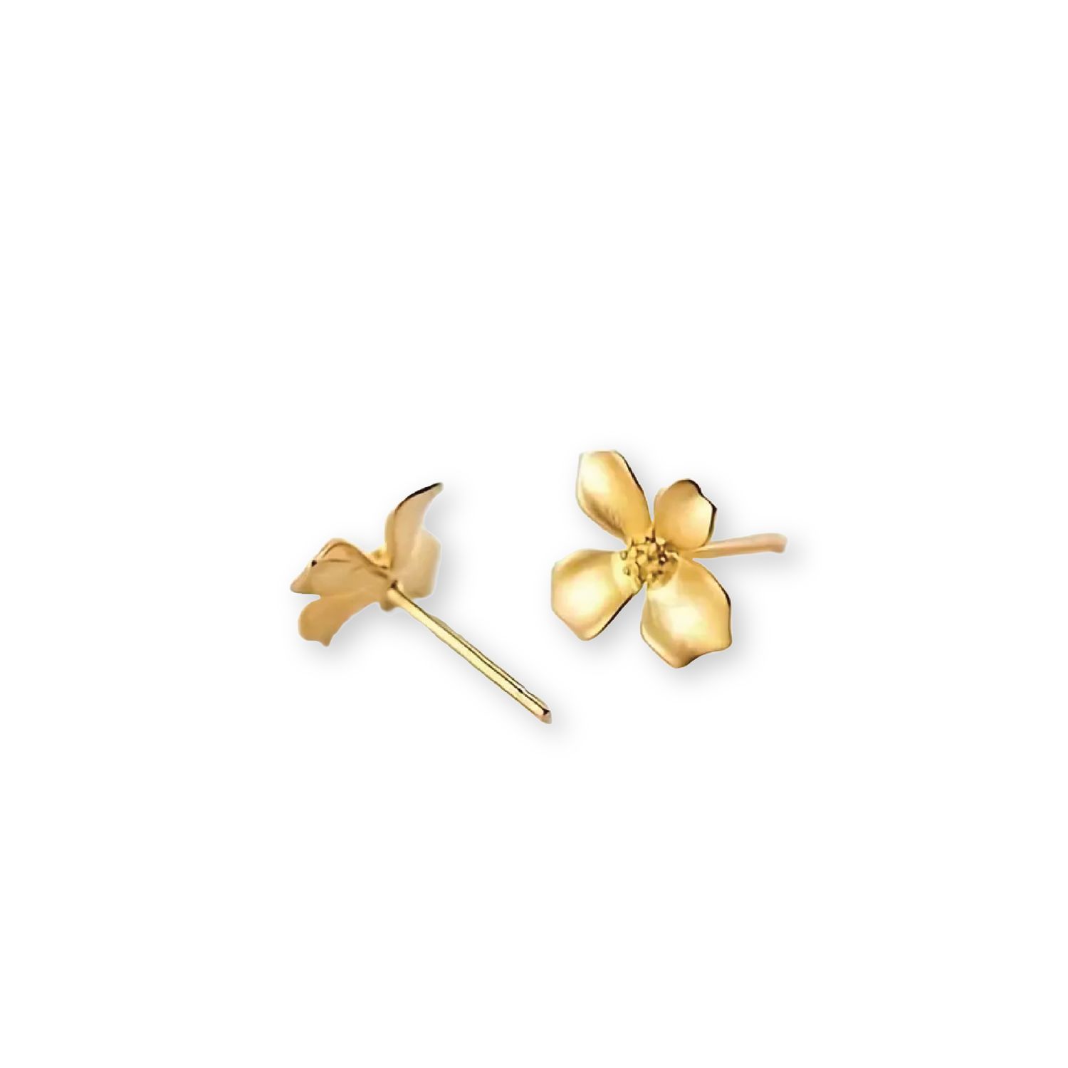 Gold Flower Studs