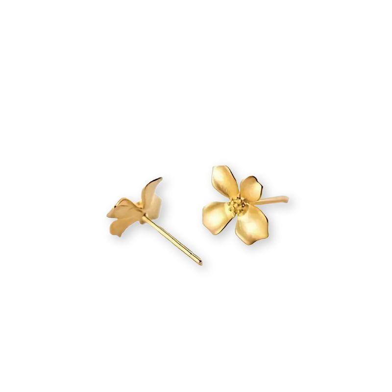 Gold Flower Studs