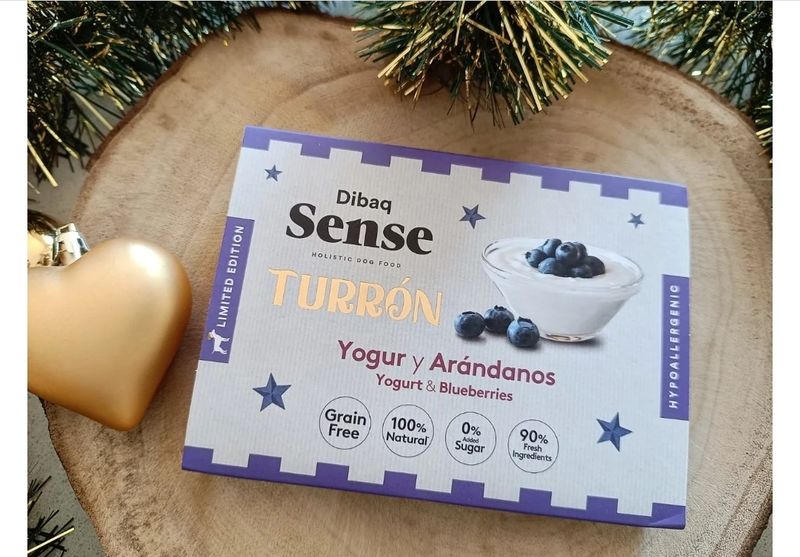Turrón de yogur con arándanos 🫐 