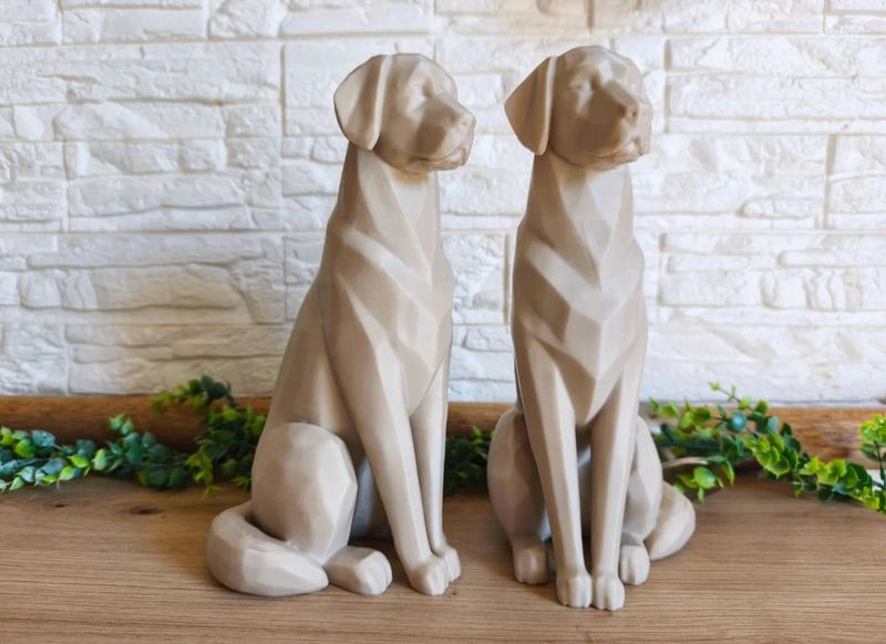 Golden/labrador 3D (alto 25cm) 