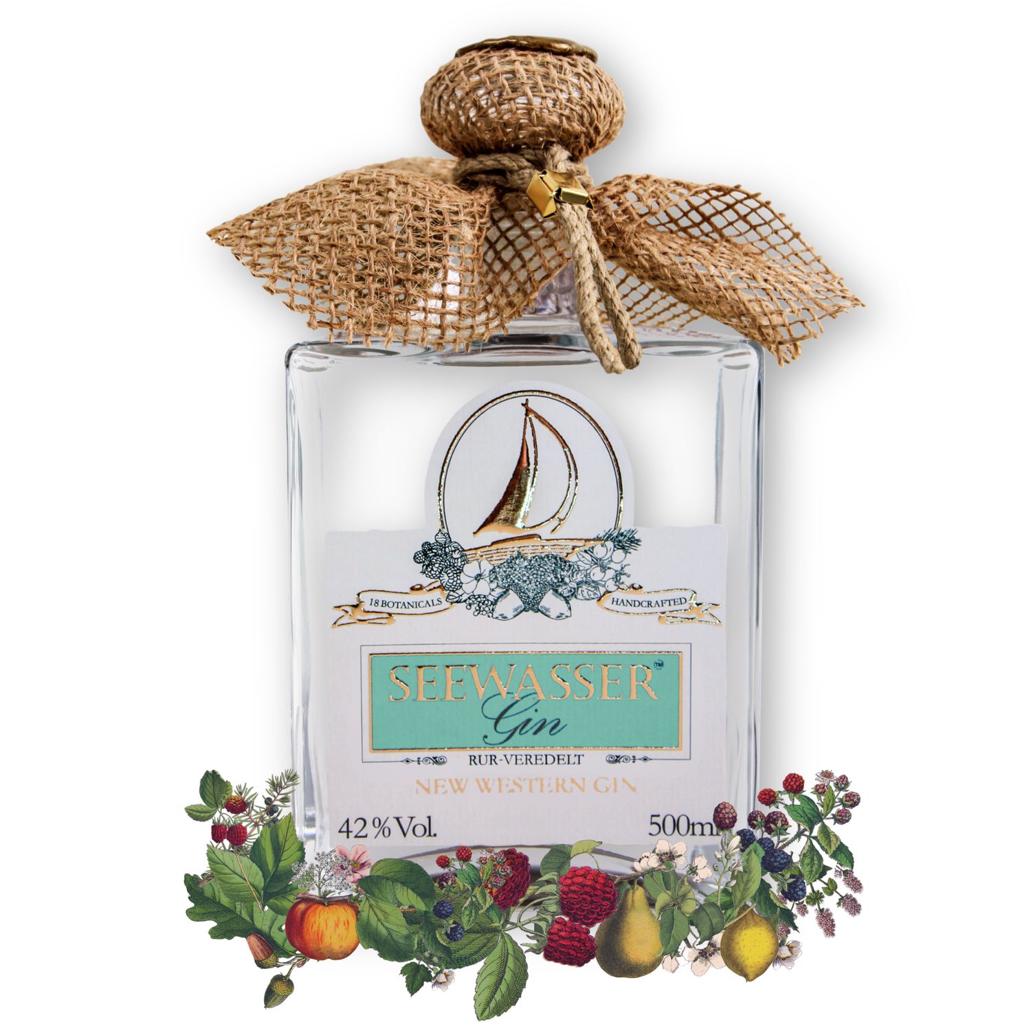 Seewasser New Western Gin ohne Geschenkverpackung 500ml/42% Vol.