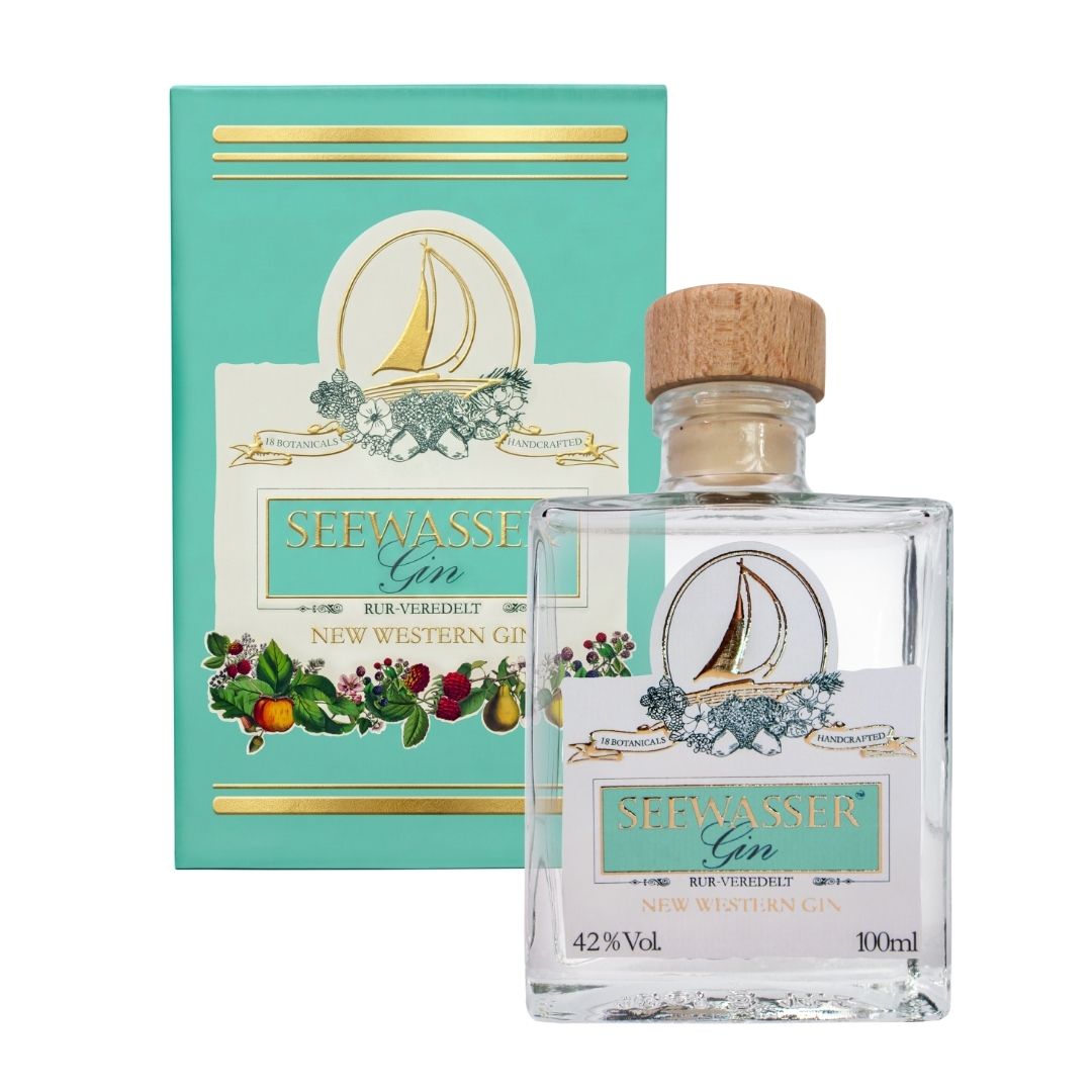 Seewasser Gin mit Geschenkverpackung 0,1L/42% Vol.