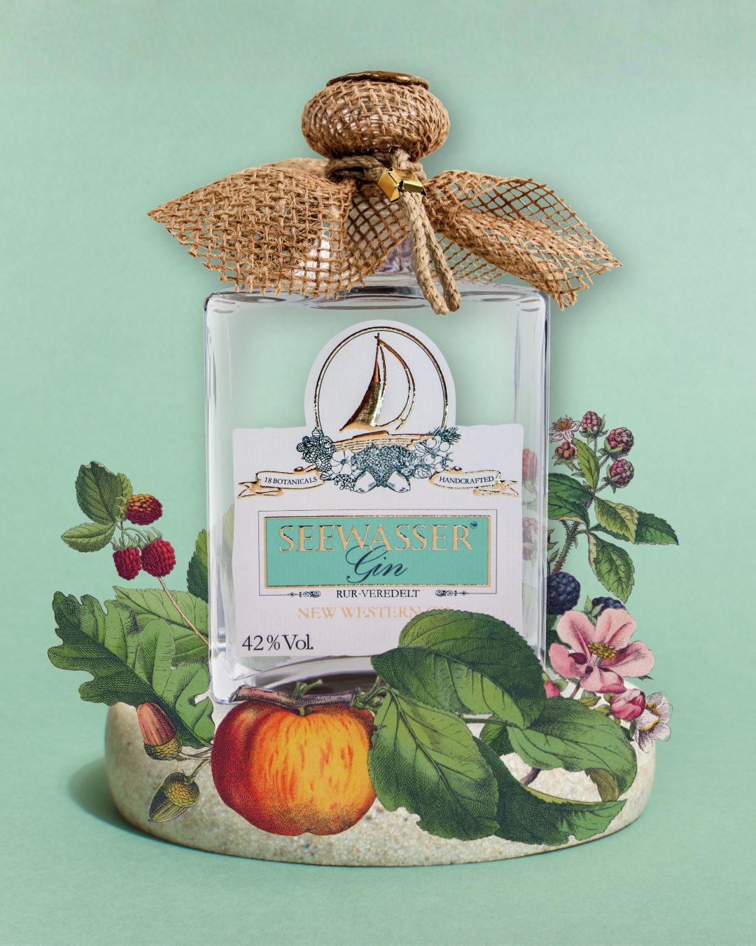 Seewasser Sloe Gin mit Geschenkverpackung 0,5L/42% Vol.