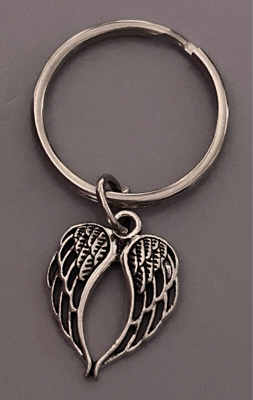 Angels Wings Charm Keyring