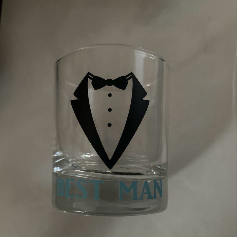 Best Man Whiskey Glass