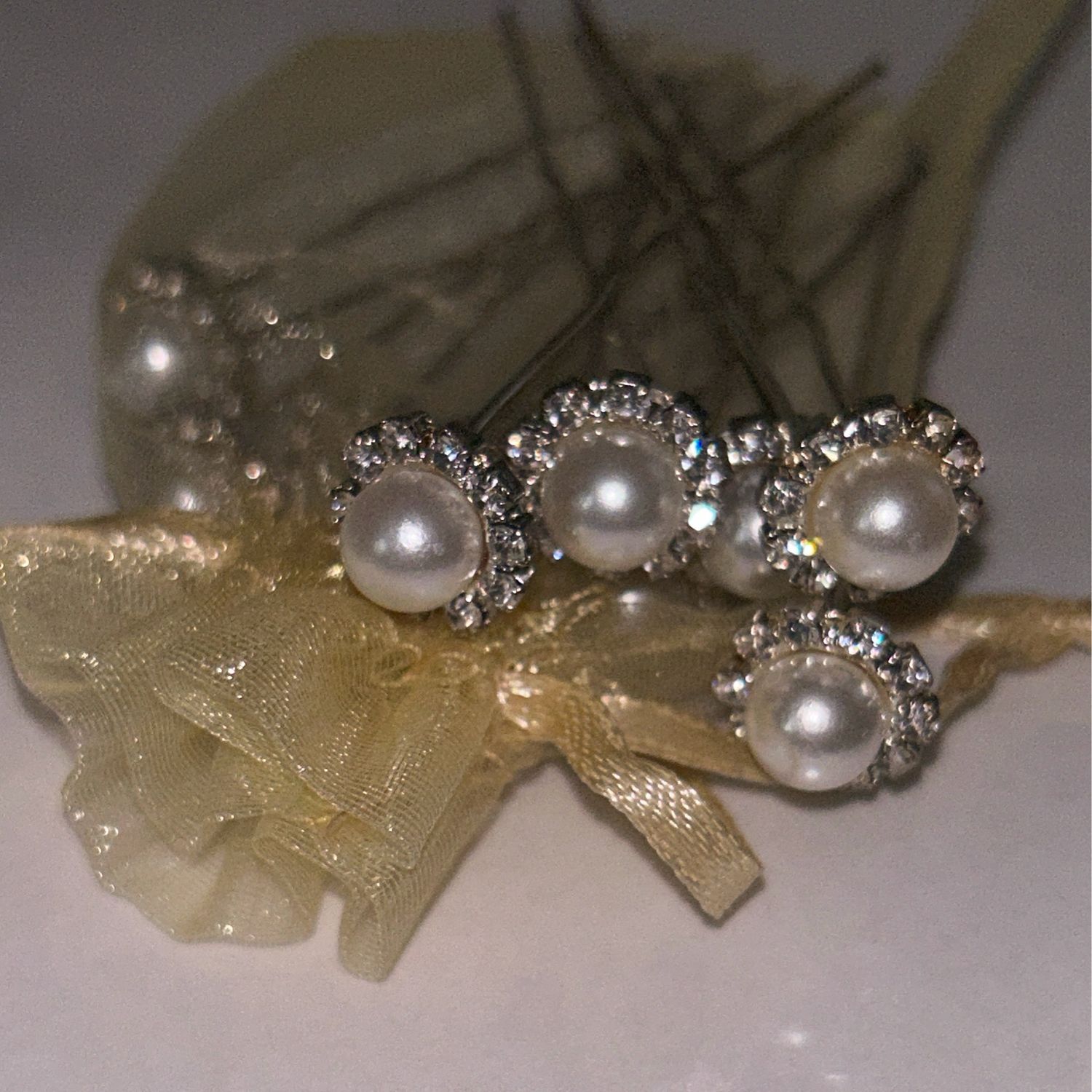 Pearl Wedding Hair Pins Set Of 10
