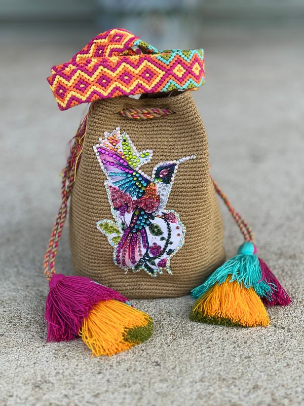 Aplique con colibri